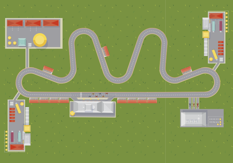 υπέροχο χαλί βινυλίου αυτοκινήτου πόλης - TenStickers