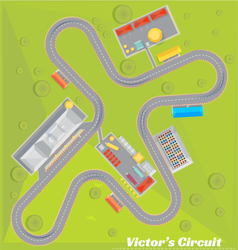 εκπληκτικό εξατομικευμένο χαλί βινυλίου αγώνων - TenStickers