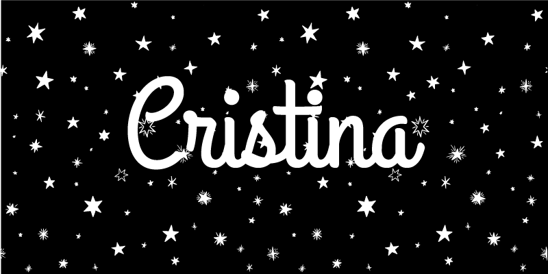 Βινυλιακό χαλί με όνομα προσαρμοσμένο έναστρο - TenStickers