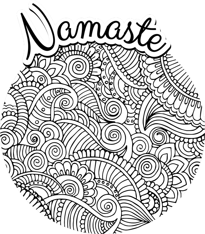 χαλί βινυλίου mandala namaste - TenStickers
