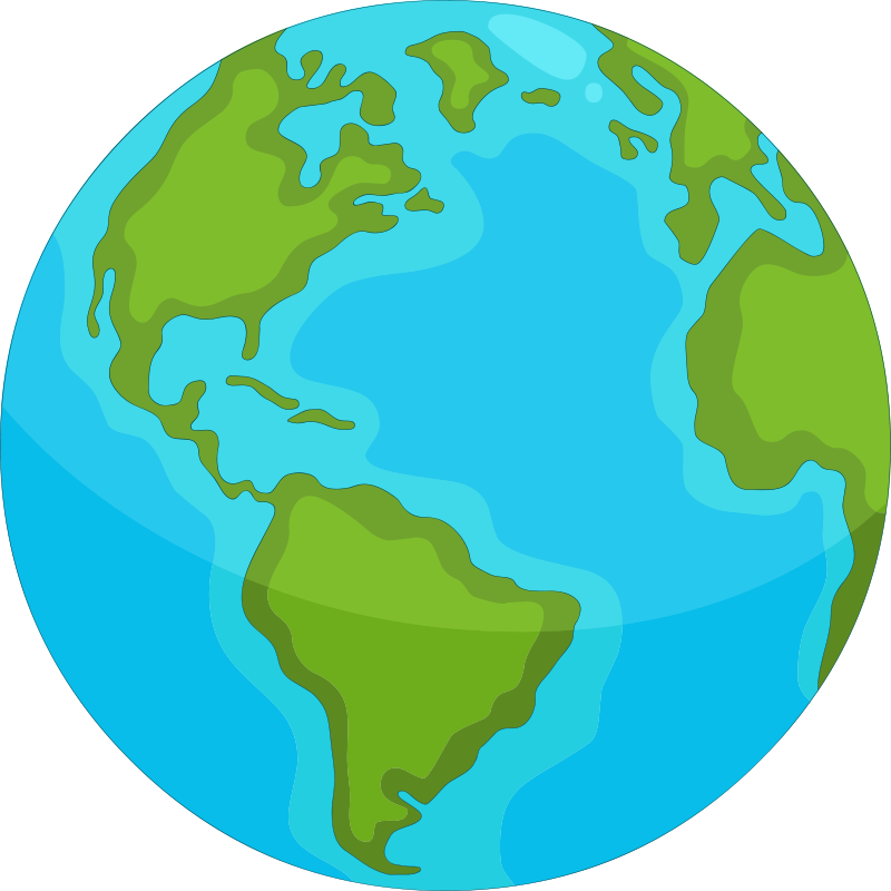 ενδεικτικό χαλί βινυλίου παγκόσμιου χάρτη - TenStickers