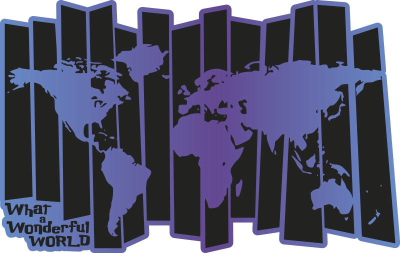 παγκόσμιος χάρτης τι θαυμάσιο χαλί βινυλίου - TenStickers