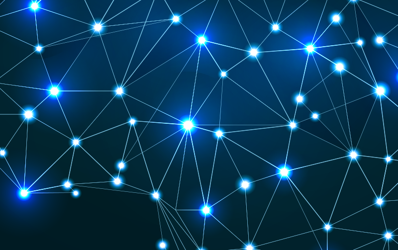 υπέροχο πολυγωνικό χάρτινο βινυλίου twinkles map - TenStickers