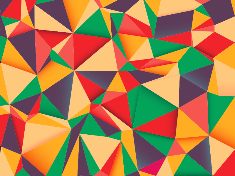 βινυλίου χαλί πολύχρωμο τρίγωνο στυλ - TenStickers