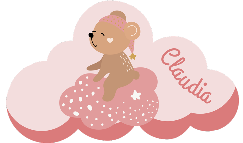 εξατομικευμένη ροζ κουβέρτα βινυλίου για παιδιά - TenStickers