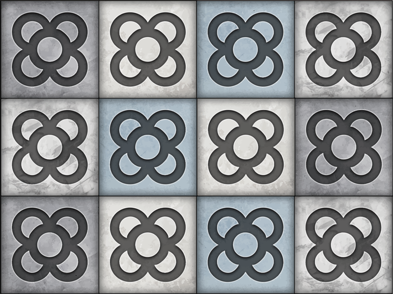 Barcelona street πλακάκια στυλ μοντέρνο χαλί βινυλίου - TenStickers