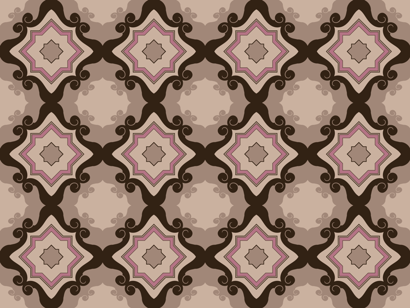 θαυμάσια μπαρόκ πλακάκια vintage βινύλιο χαλί - TenStickers