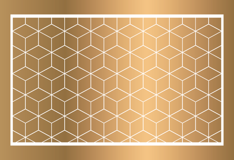 υπέροχο κύβους γεωμετρικό χαλί βινυλίου - TenStickers