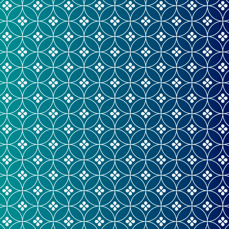 εκπληκτική μπλε γεωμετρική κουβέρτα βινυλίου - TenStickers