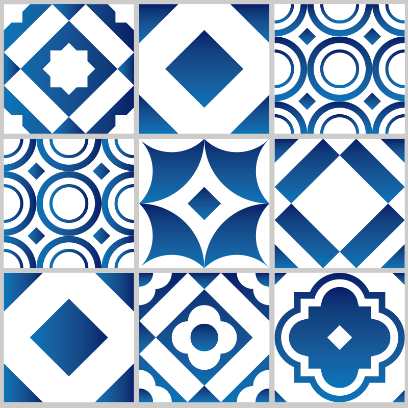 κομψό πλακάκι ματ κουζίνα βινυλίου - TenStickers