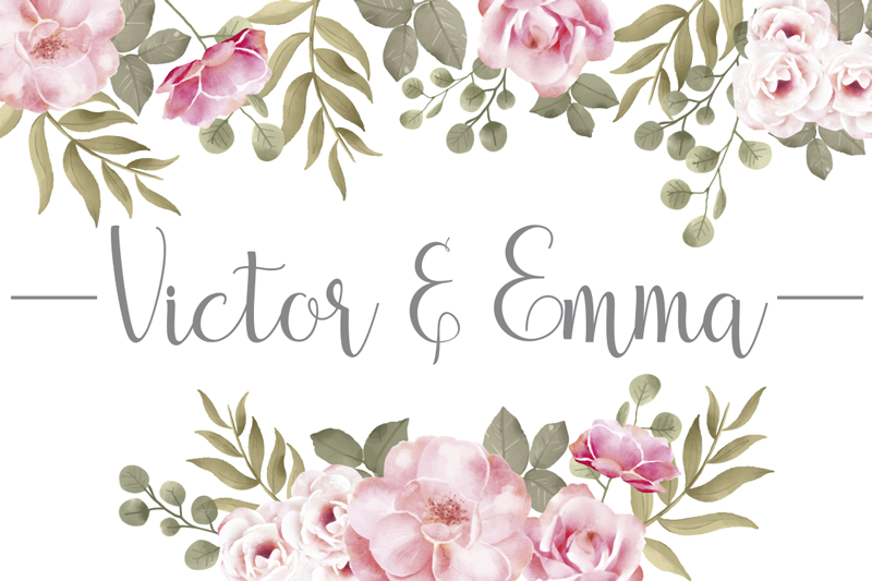 προσωποποιημένο λουλουδάτο χαλί με βινύλιο - TenStickers