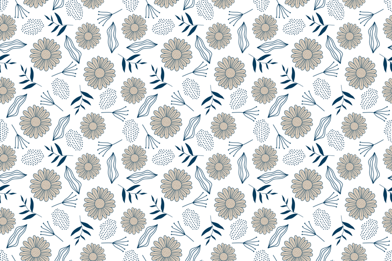 υπέροχη κουβέρτα από μπεζ μαργαρίτα βινυλίου - TenStickers