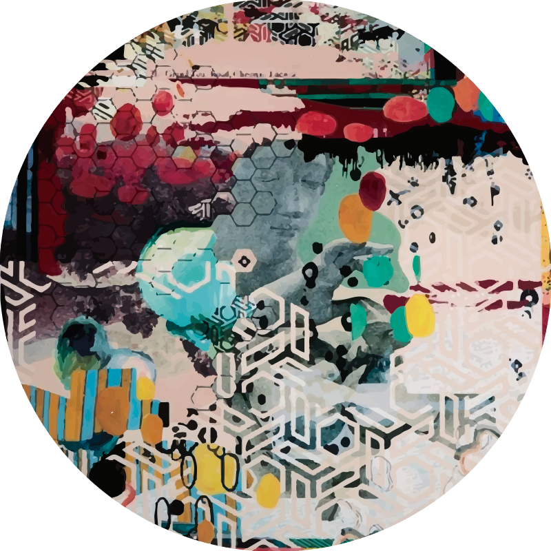 μείγμα αστικής τέχνης μοντέρνο χαλί βινυλίου - TenStickers