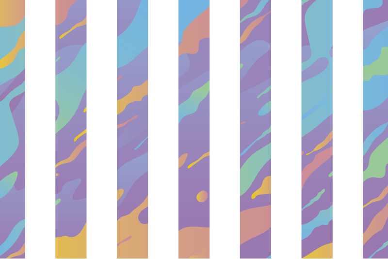 παστέλ ρίγες ελάχιστο χαλί βινυλίου - TenStickers