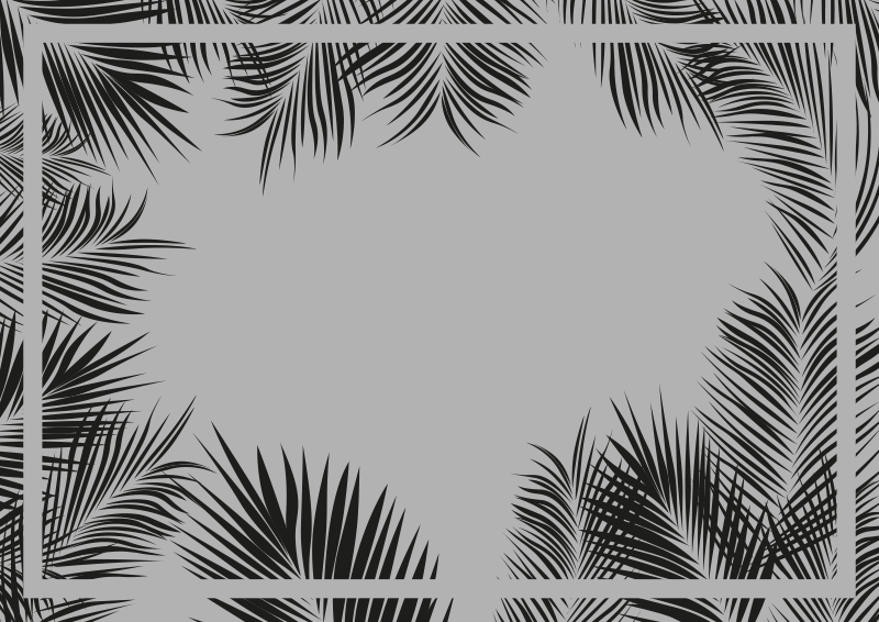 χαλί σαλόνι βινυλίου μοτίβο φτέρης - TenStickers