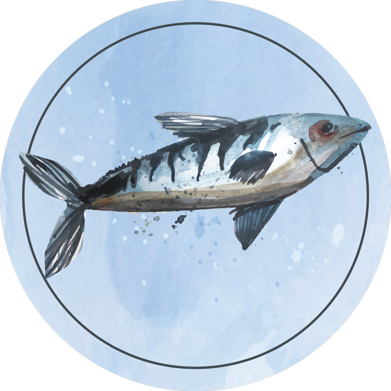 αφηρημένη κουβέρτα βινυλίου για θαλασσινά - TenStickers