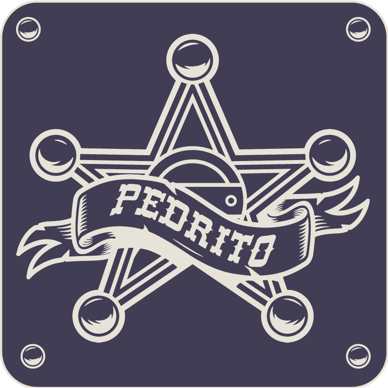 σερίφης με όνομα κουβέρτα βινυλίου με όνομα - TenStickers