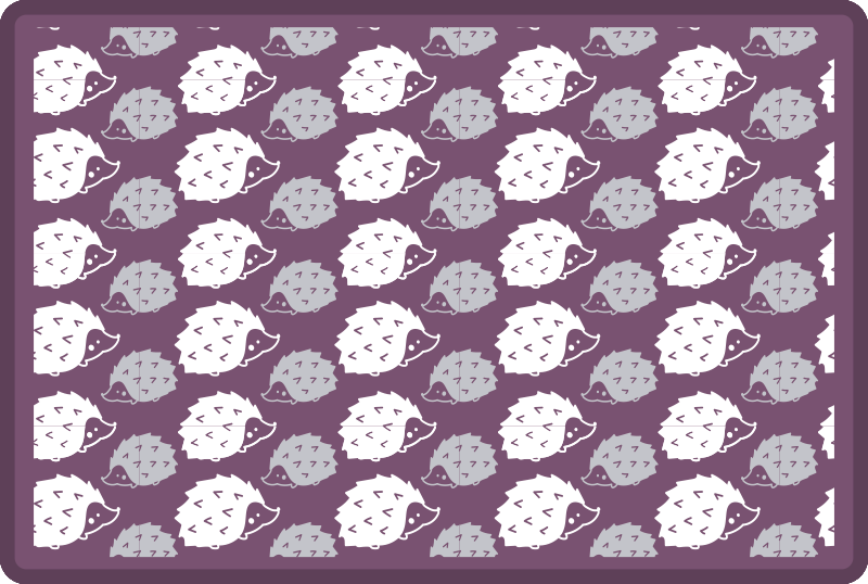 παιδικό χαλί δαπέδου σκαντζόχοιροι κινουμένων σχεδίων - TenStickers