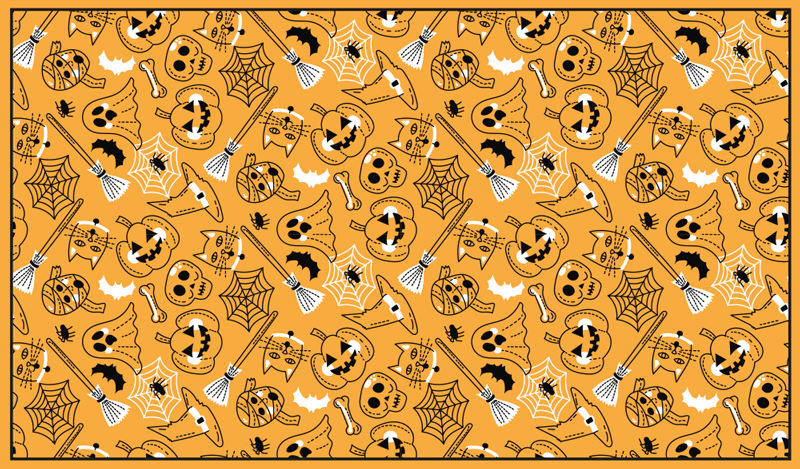 Χαλί βινυλίου Απόκριες τρομακτικό halloween - TenStickers