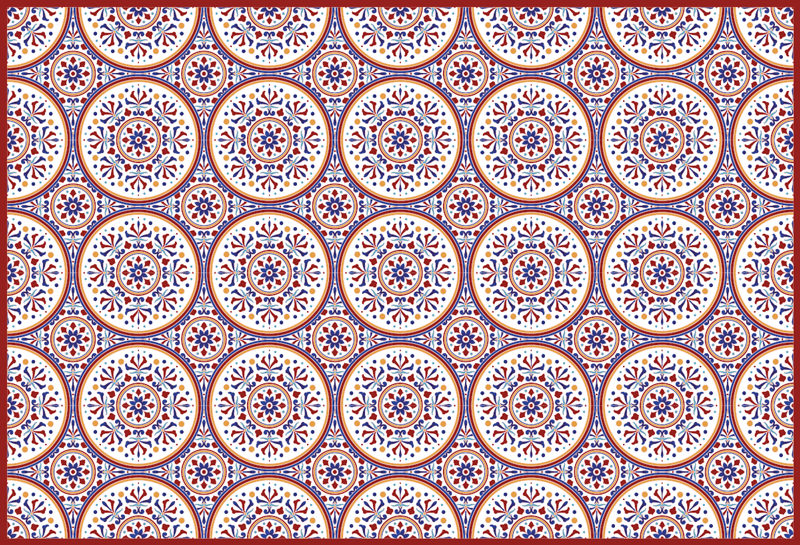 Majolica πλακάκια χαλί βινυλίου - TenStickers