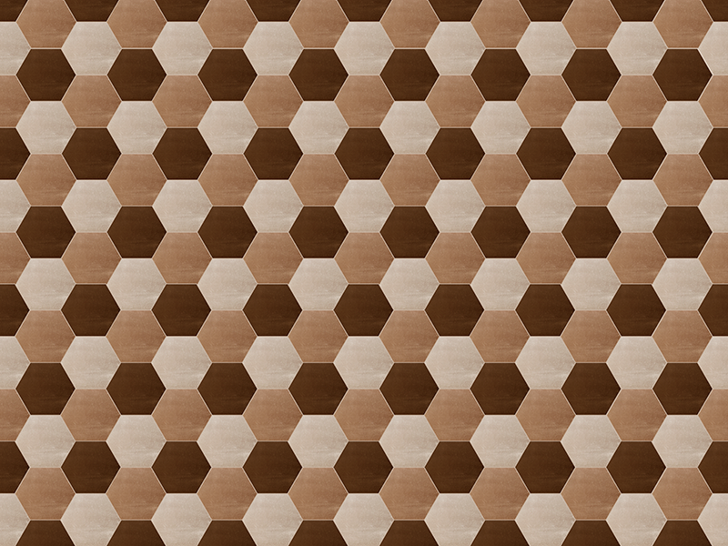 εξαγωνικό χαλί από ξύλο υφής - TenStickers