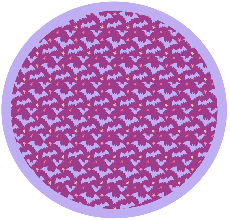 Χαλί βινυλίου Απόκριες μοτίβο νυχτερίδας αποκριών - TenStickers