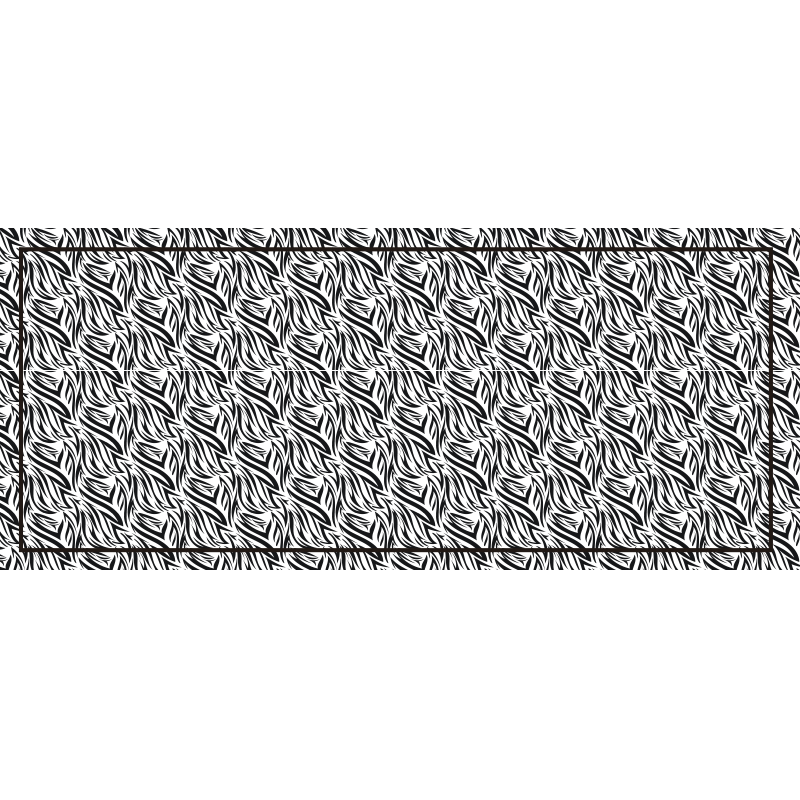 ζαμπρά μοτίβο εκτύπωσης χαλί βινυλίου - TenStickers