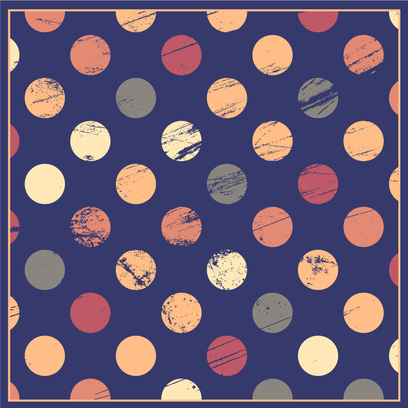 μπλε φόντο με κύκλους βινυλίου χαλί - TenStickers