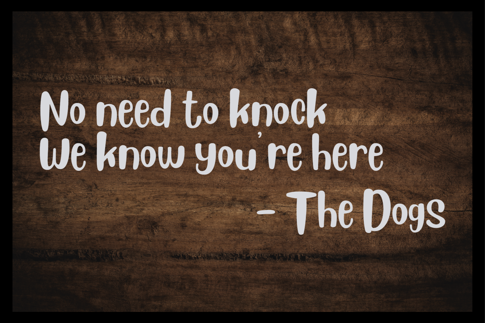 δεν χρειάζεται να χτυπήσετε χαλί βινυλίου σκύλου - TenStickers