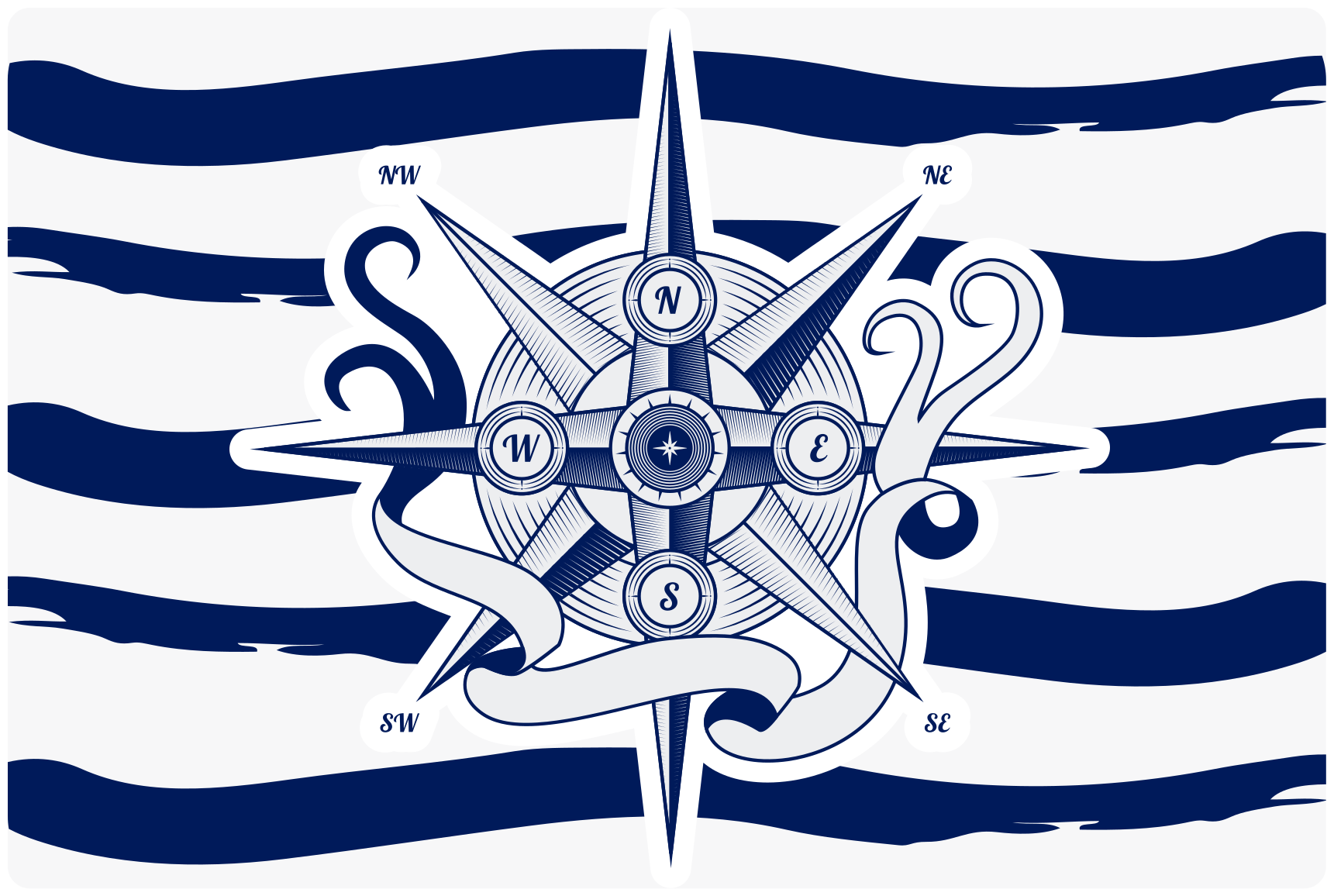 ριγέ με μεγάλο χαλί ρίγες αγκύρωσης - TenStickers