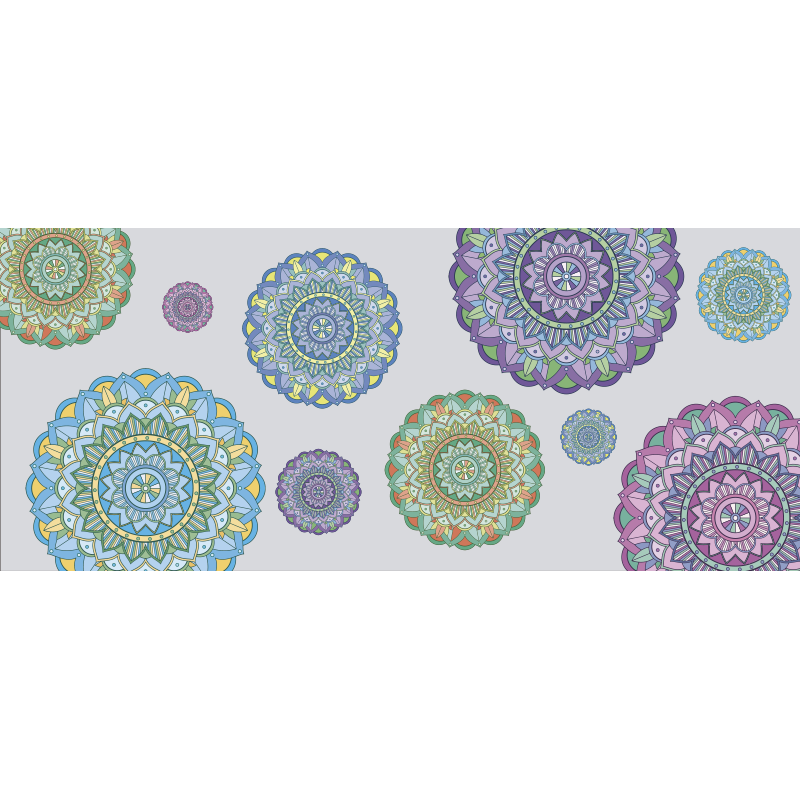 Μάνταλα κύκλους Μάνταλα χαλί - TenStickers