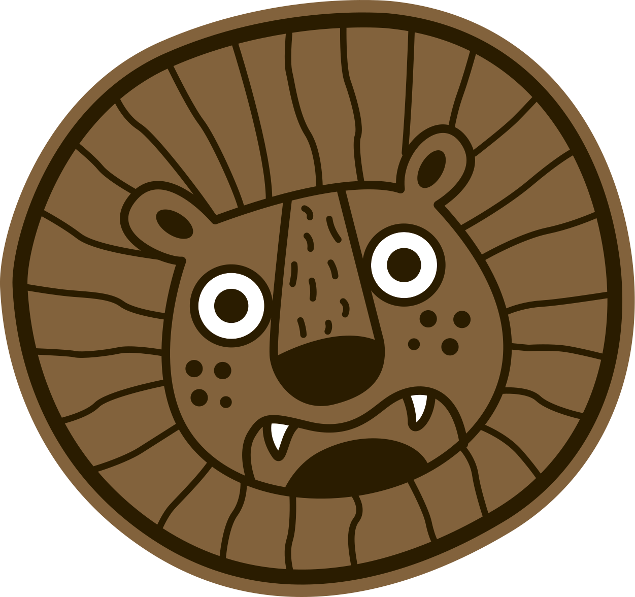 βινυλίου χαλί λιοντάρι για παιδικά χαλιά ζώων - TenStickers