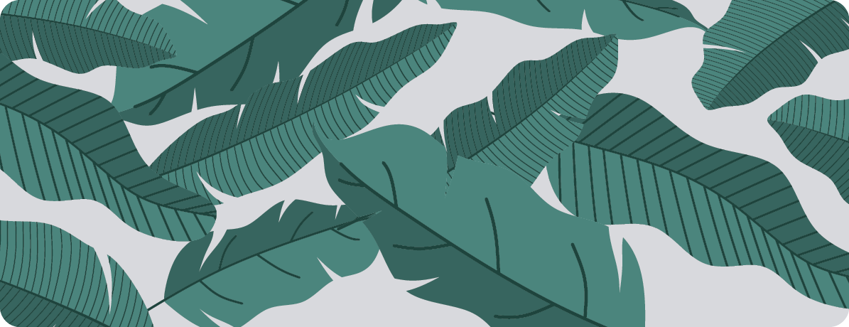 ζούγκλα πράσινα φύλλα λουλουδάτο χαλί - TenStickers