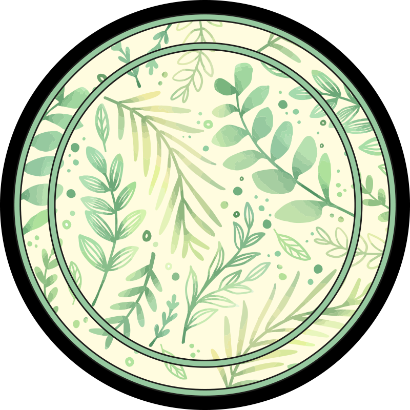 κύκλος αφήνει χαλί από βινύλιο - TenStickers