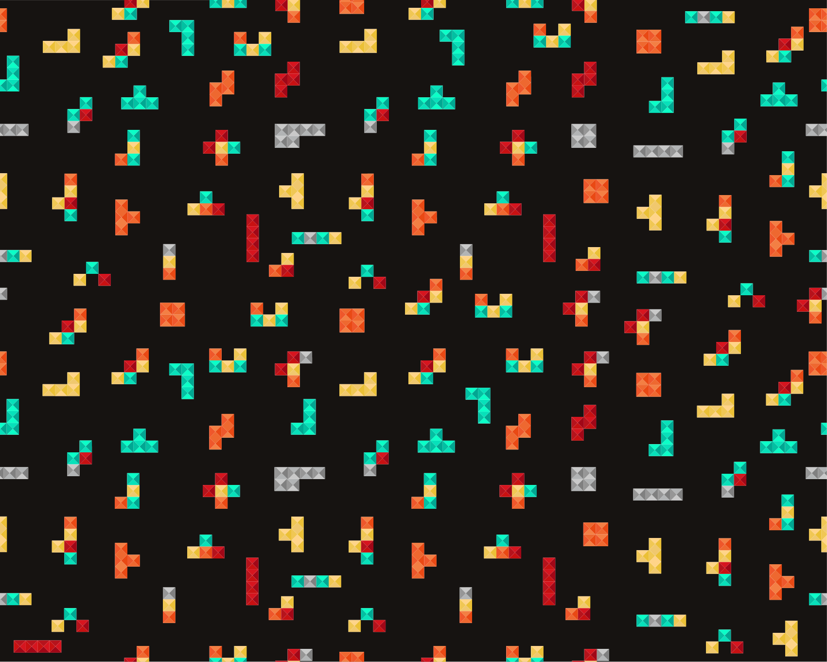 ρετρό χαλί vintage βινυλίου tetris - TenStickers