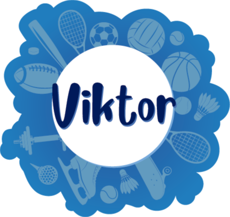 αθλητικός παίκτης με όνομα εξατομικευμένο χαλί - TenStickers