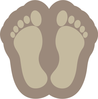 βινυλίου χαλί μπάνιο ίχνη μοντέρνο χαλί - TenStickers