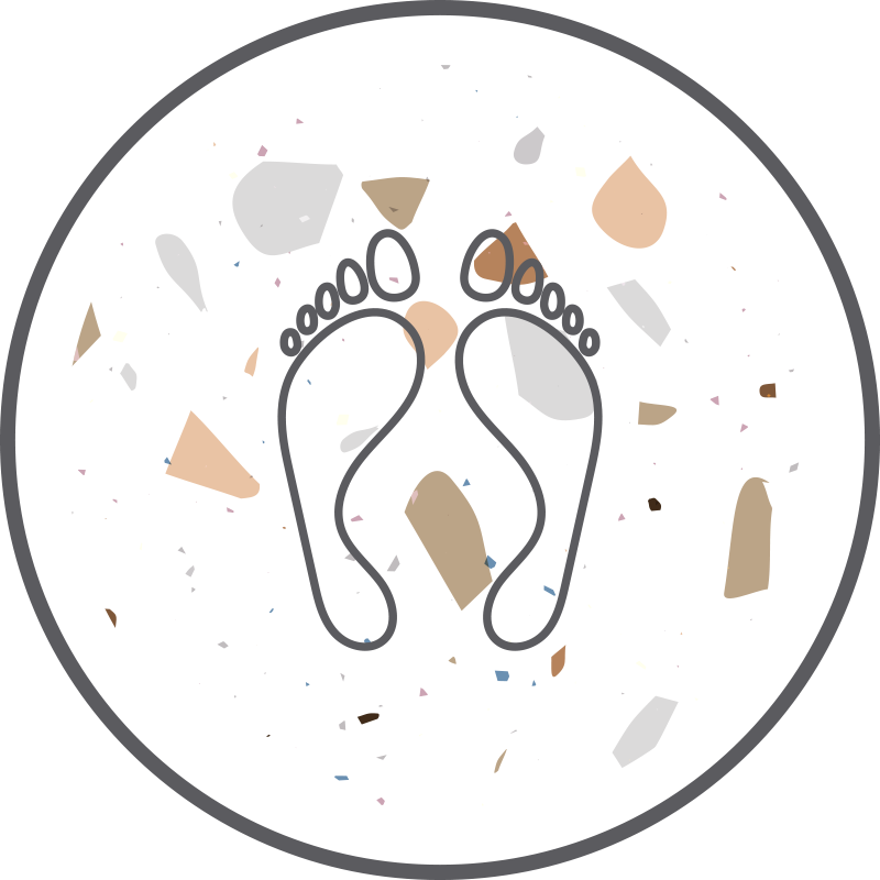 δάπεδα μπάνιου terrazzo - TenStickers