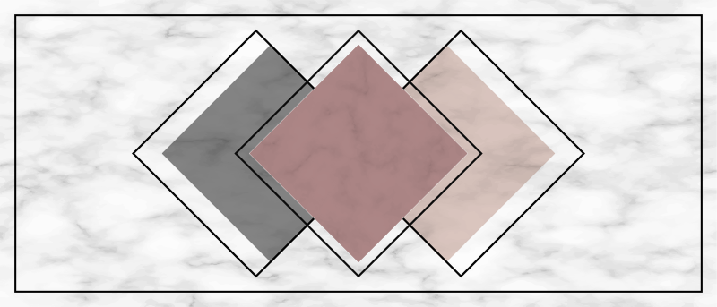 τρεις ρόμβες μοντέρνο χαλί - TenStickers