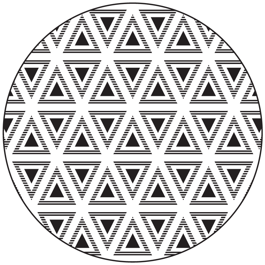 τρίγωνα της αλήθειας γεωμετρικά χαλιά - TenStickers