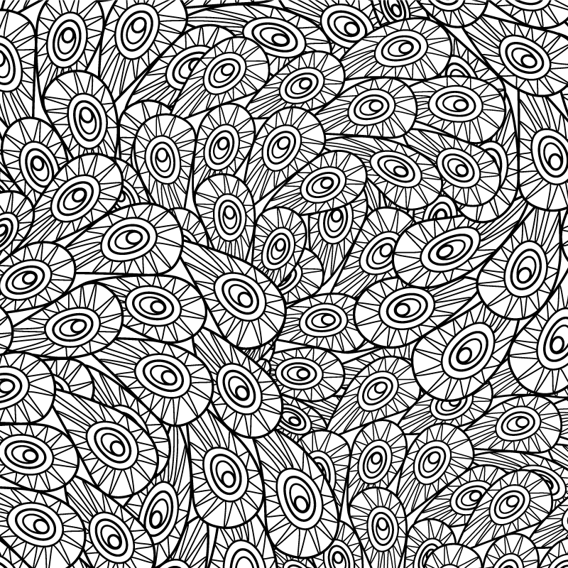 παγώνι στολίδι λουλουδάτο χαλί - TenStickers