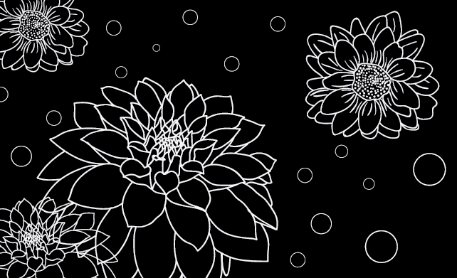 αφηρημένη λουλούδια χαλί λουλουδιών - TenStickers