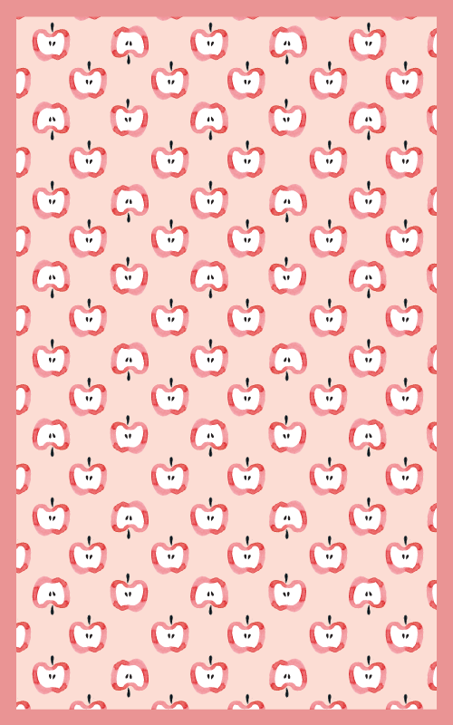 κόκκινα μήλα χαλί βινυλίου - TenStickers