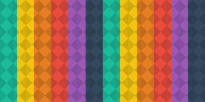 μοντέρνα κουβέρτα με χρωματιστά διαμάντια - TenStickers