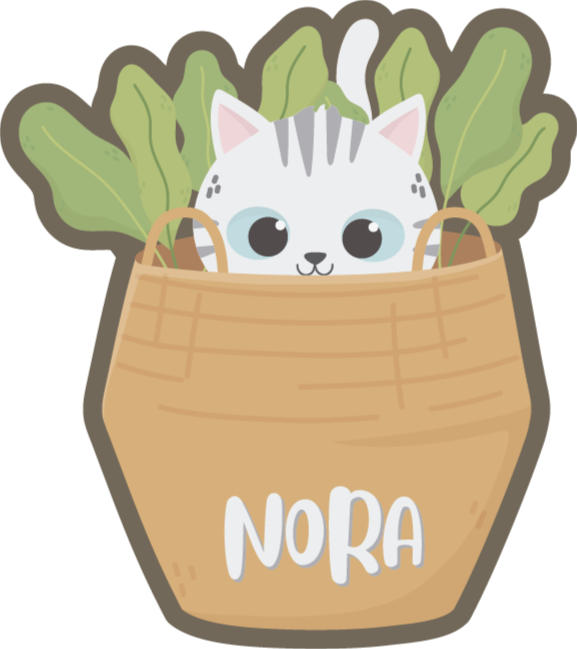 Βινυλιακό χαλί με όνομα εξατομικευμένο αιλουροειδές - TenStickers