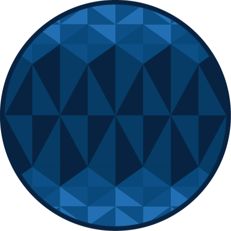 μπλε τρίγωνο γεωμετρικά χαλιά βινυλίου - TenStickers