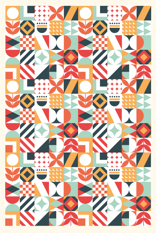 διαφορετικά σχέδια ψηφιδωτά πλακάκια δαπέδου - TenStickers