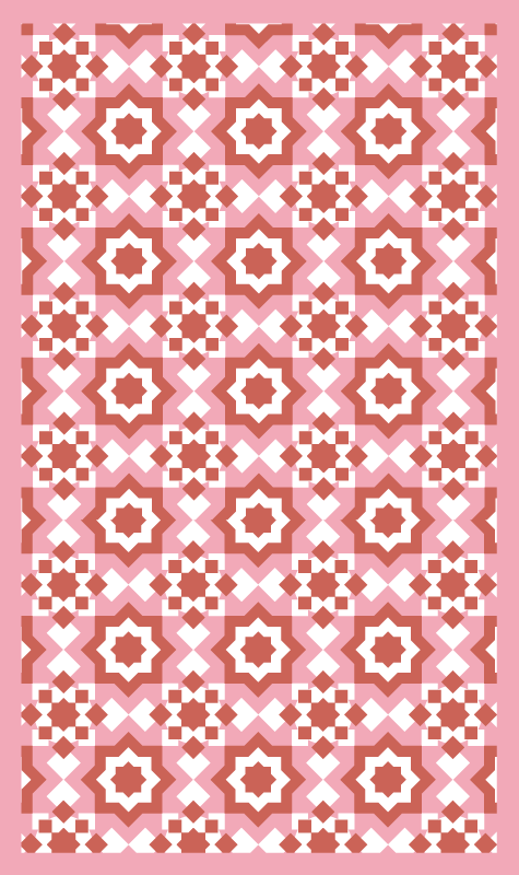 κουβέρτα βινυλίου κουβέρτα κόκκινου πλακιδίου χαλί - TenStickers