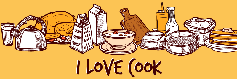 κείμενο κουζίνας με κουβέρτα προσαρμοσμένα σκεύη - TenStickers