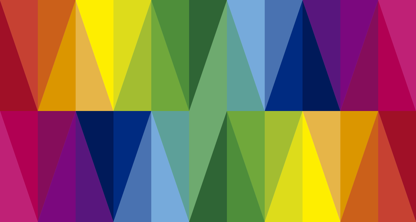 ουράνιο τόξο τρίγωνα γεωμετρικά χαλιά βινυλίου - TenStickers